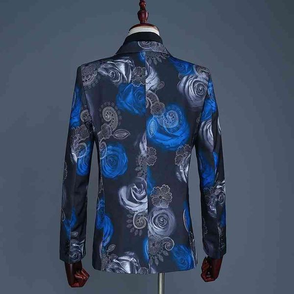 

men's suits & blazers men's pijtrl, blue, red, pink, floral, casual print, wedding, modern, graduation dress, waist, dj, party, cl, White;black