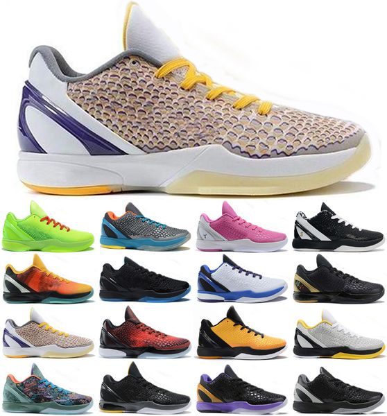 

protro 6 6s basketball shoes lakers grinch challenge red think pink mamba bhm chaos del sol 2021 men authentic trainers sneakers size 40-46