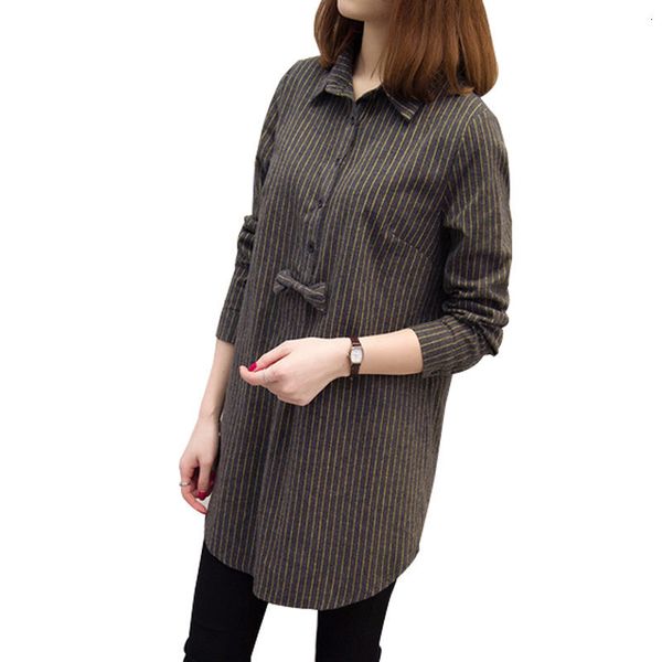 

sleepwear 5xl large size women s and shirts casual spring fall long sleeve turn-down shirt loose collar stripe ff025 sweaters yrya, Black;red