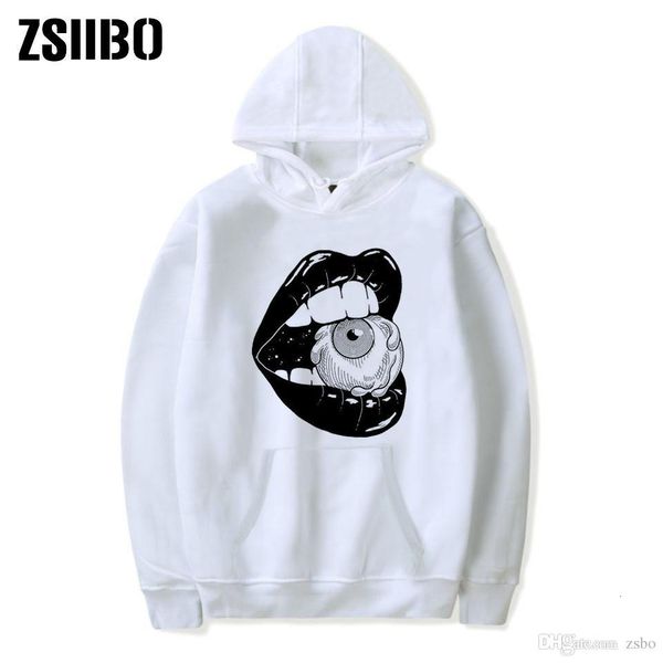 

men's hoodies & sweatshirts halloween women designer clothes selling one-eyed monster printed round-neck guard clothes leisur, Black