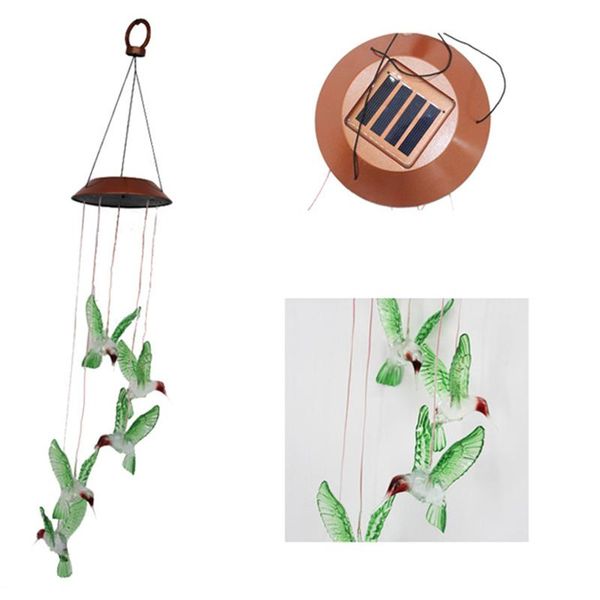 

fashion solar energy wind chimes cute multicolor outdoor garden porch balcony home decoration star moon bells ornament decorative objects &