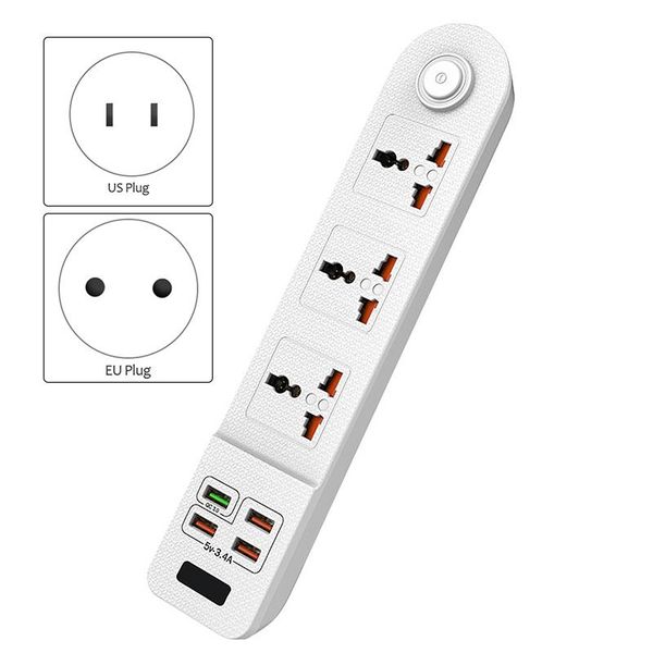 

smart power plugs multi-function usb board expander 3 sockets 4 flame-retardant multifunctional square
