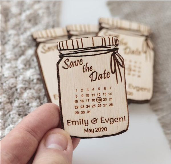 

fridge magnets wedding calendar save the date magnet and custom wooden favor