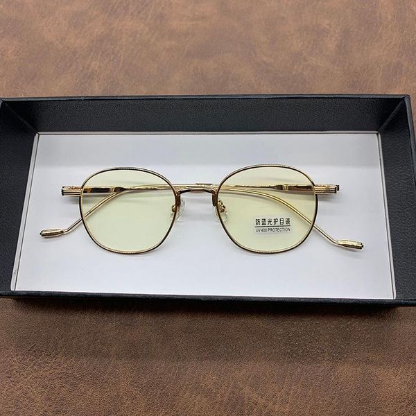

fashion sunglasses frames evove computer glasses men women anti blue light reflection eyeglasses male vintage nerd polygon eyewear for optic, Black