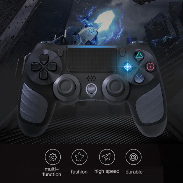 

wireless controller bluetooth gamepad with shaft light bar, touch screen double vibration game controllers & joysticks