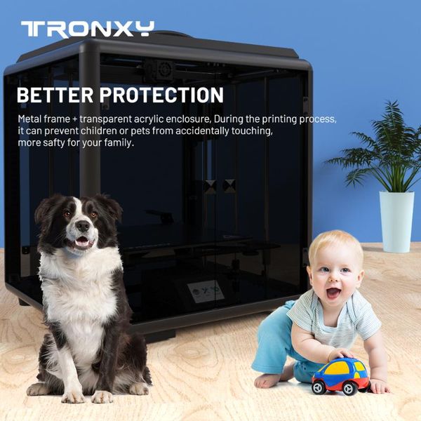 

printers tronxy corexy structure guard plus d01 330*330*400mm integrated enclosure auto level sensor high precision 3d printer