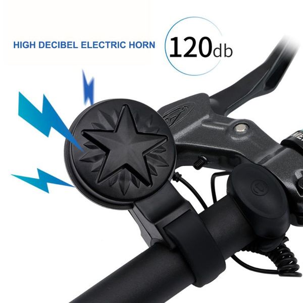 

bike horns usb rechargeable bicycle horn loud waterproof handlebar electric ring alarm bell safety outdoor