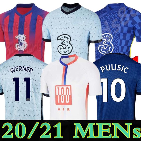 

thailand fourth 20 21 22 werner havertz chilwell ziyech soccer jerseys 2021 2022 pulisic home blue football shirt kante mount 4th men kids s, Black;yellow