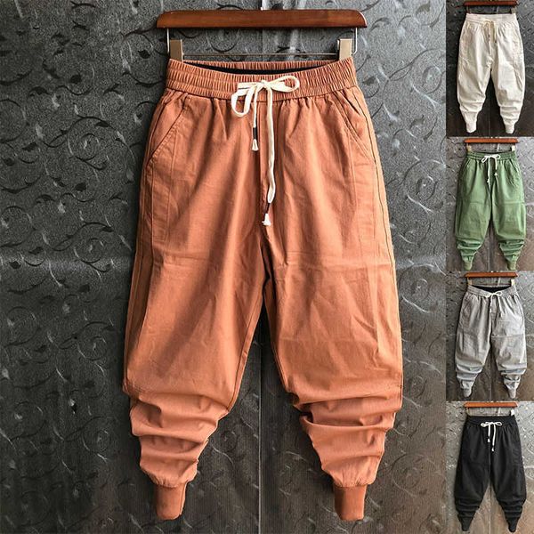 

men's pants summer mens fashions men harlan casual korean-style - leggings solid streetwear joggers a6yf, Black