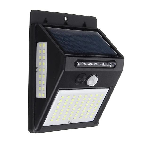 

100led solar power wall light pir motion sensor security outdoor gardern lamp