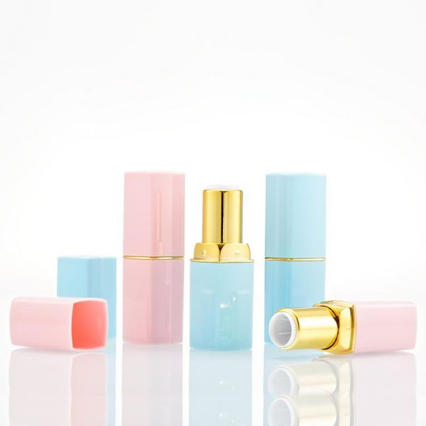 

package tube wholesale 12.1mm pink lipstick lippipe square lip containers cosmetic makeup refillable bottle tubes storage bottles & jar jars