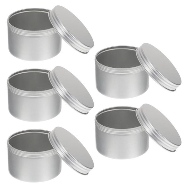

gift wrap 5pcs 180ml christmas metal empty tins jar candy tea candle box party treats