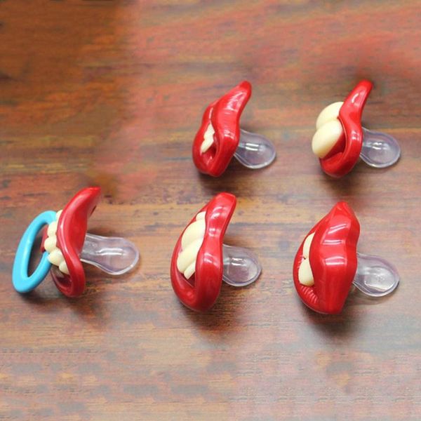 

pacifiers# silicone funny nipple dummy baby soother joke prank toddler orthodontic nipples teether pacifier christmas gift