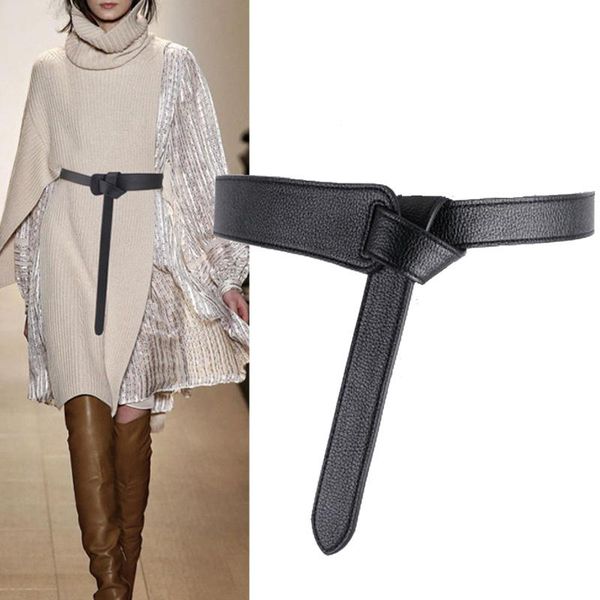 

belts luxury female belt for women red bow design thin pu leather jeans girdles loop strap bownot brown dress coat accessories, Black;brown