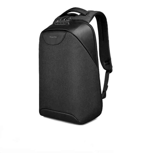 Backpack стиль мешок без ключа анти кражи TSA замок мода мужчины S 15.6inch USB зарядки ноутбука 2022 школа для подростка 1209