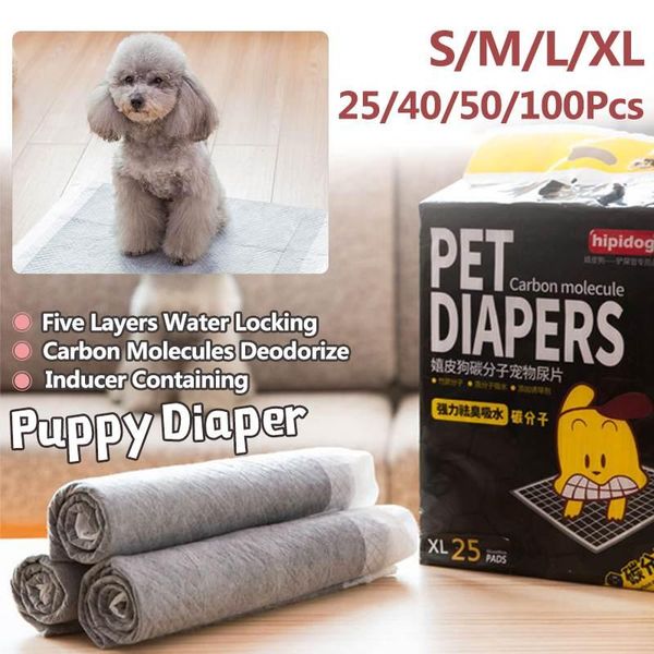 

dog apparel s-xl pet diapers super absorbent cat training urine pee pads healthy clean wet mat disposable diaper pad