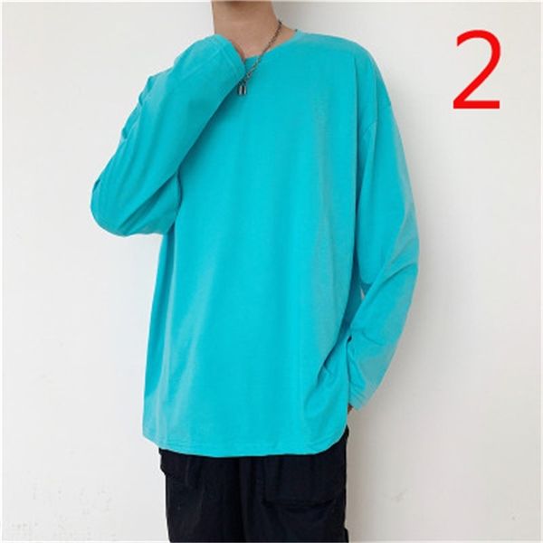

t shirts tide brand winter cotton t-shirt men's round neck korean slim 22, White;black