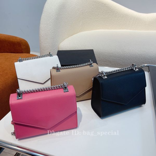 Designer-Handtaschen für Frauen, luxuriöse einfarbige Abendtaschen, modische Ledertasche, schwarz, weiß, modische Damenkette, Geldbörse, Schultertasche, Umhängetasche