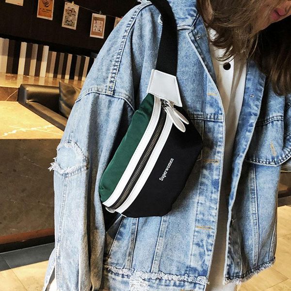 

waist bags 1 pcs women shoulder bag zipper canvas fashion for mobile phone keys o66