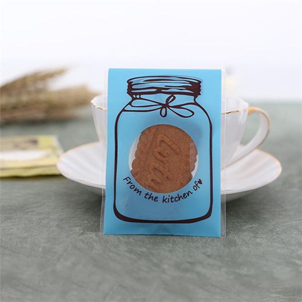 

100pack lovely bottle candy bag cookie&candy self-adhesive for wedding birthday party gift biscuit baking packaging wrap