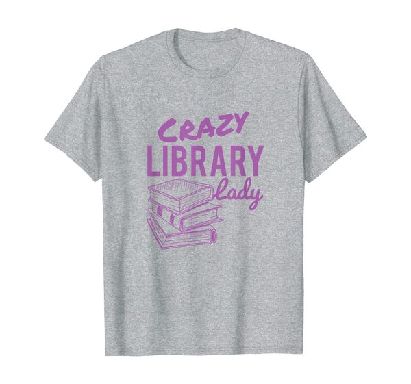 

Funny Library Librarian Lady Crazy Gift T-Shirt, Mainly pictures