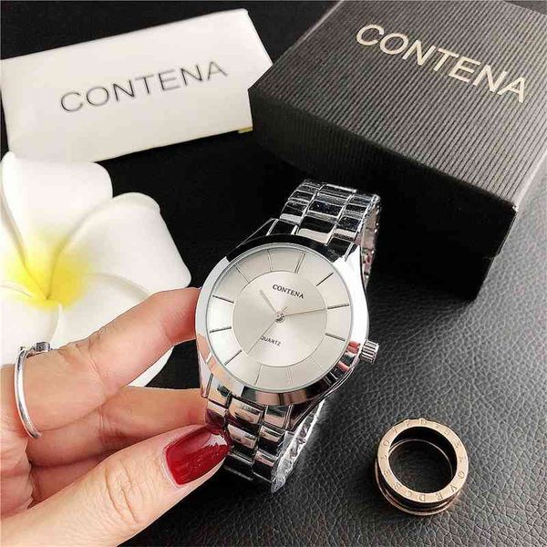 

quartz men's business simple steel watch fashion watch jewelry, Slivery;brown