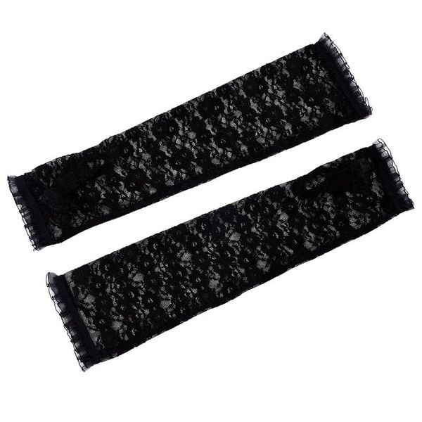 

five fingers gloves sodial(r) women' arm warmer elbow length lace, Blue;gray