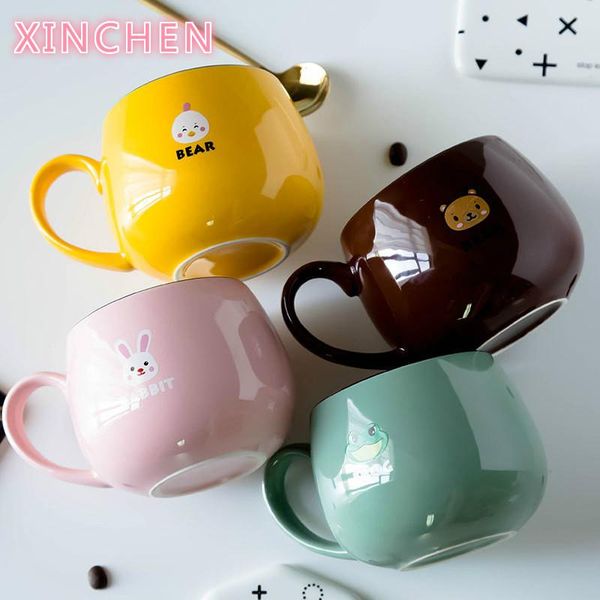 

mugs 410ml grande capacita dei bambini svegli del fumetto tazza di ceramica creativa animale cofffe studente
