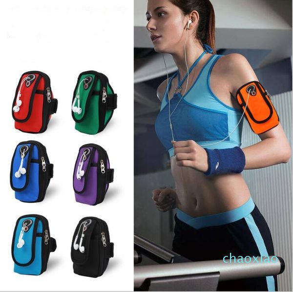 

sports arm bag fitness mobile large capacity double pockets design men women running waterproof wrist bags