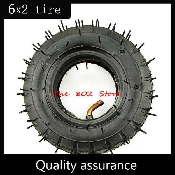 

motorcycle wheels & tires 6x2 6inch inflation outer tire pneumatic tyres for electric scooter wheel chair truck f0 trolley cart air bike