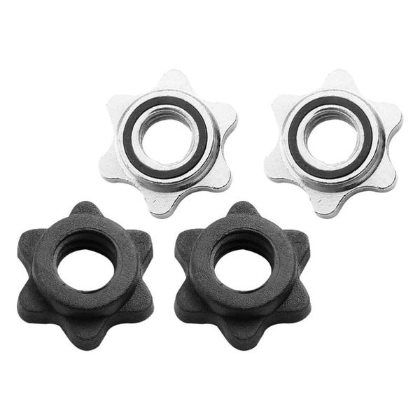 

dumbbells 4pcs dumbbell hex nut rod spinlock collars for barbells bars