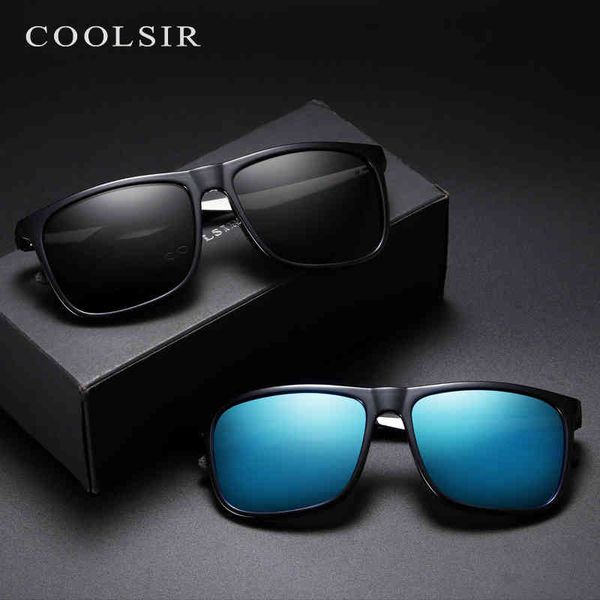 

designer coolsir polarized sunglasses men black driving square sun glass shades for women eyewear 2021, White;black