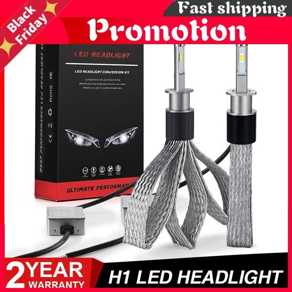 

car headlights h1 led headlight bulb light lamp globe copper belt style 100w 10000lm 12v 24v fits our 2.5 inch hid projector lens