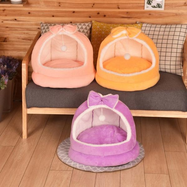 

kennels & pens pet dog soft nest kennel kitten bed house sleeping bag warm cat winter cave for small medium supplies