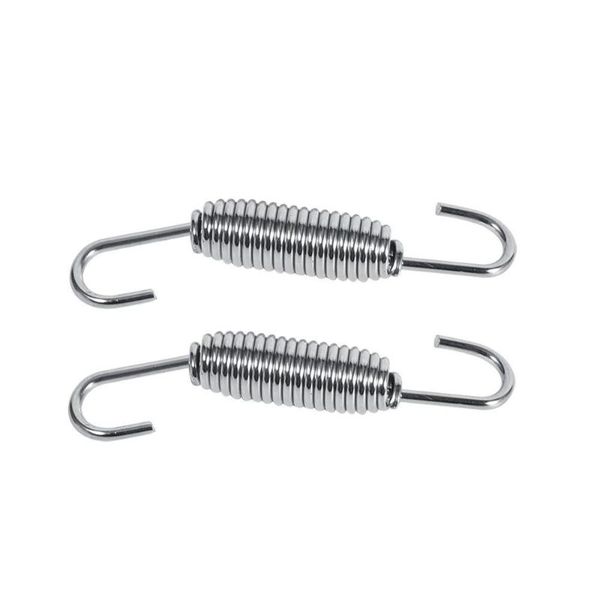 

exhaust pipe stainless steel 65mm length silver motorcycle system rotatable mounting springs welding fasteners accessories