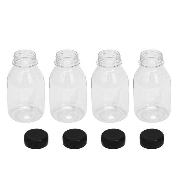 

watering equipments 60pcs 8 oz plastic bottles with caps for smoothie lids, drinks, juice