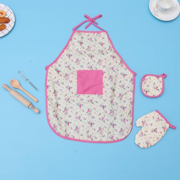 

aprons kids kitchen toys baking apron set supplies for children