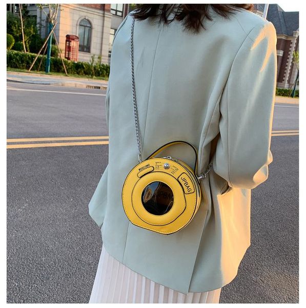 

shoulder bags washing machine shape women bag round female handbag small crossbody for women2021 pu leather