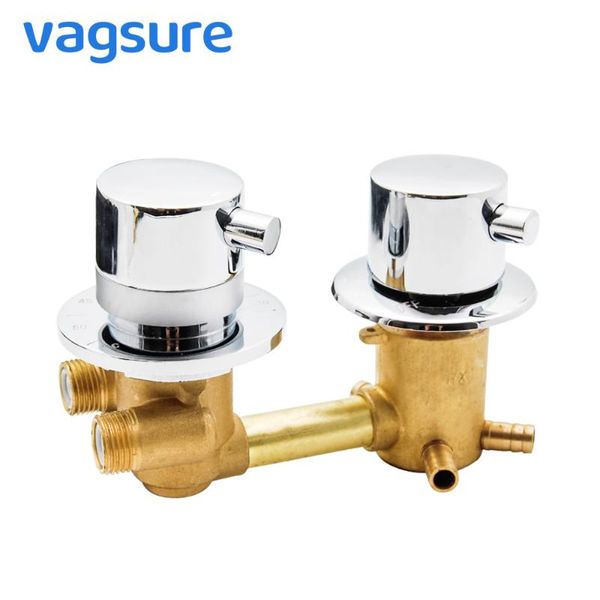 

thermostatic shower faucets 2/3/4ways outlet 10cm 12.5cm intubation brass mixing valve tap temperature mixer control bathroom sets