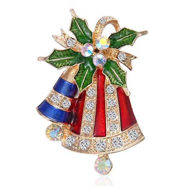 

christmas new personalized bell brooch series alloy rhinestone
