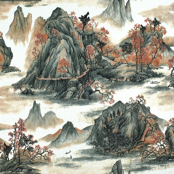 

wallpapers 10m x 0.53m chinese style landscape painting pvc wallpaper for bedroom living room office kitchen wall papers home decor bedro