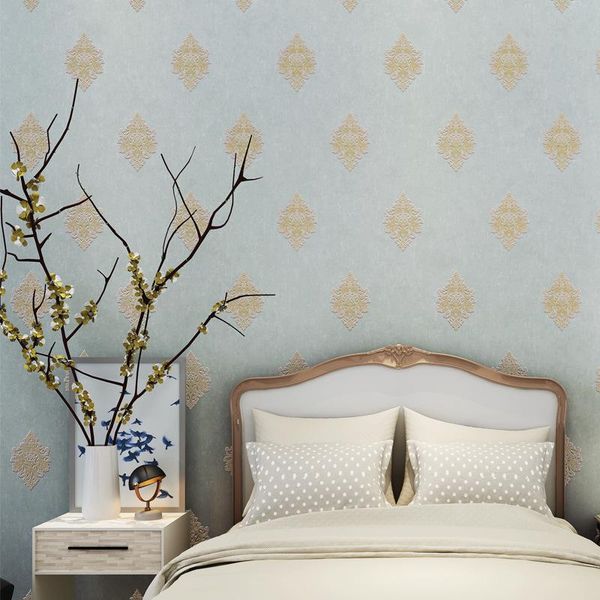 

wallpapers 3d environmentally friendly non-woven wallpaper high-end home improvement european living room bedroom wholesale price