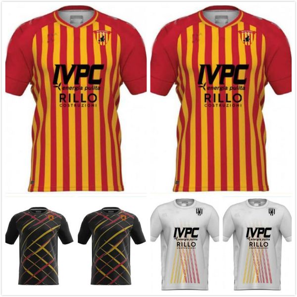 

4xl benevento calcio 2021 soccer jerseys special version lapadula viola caldirola i.falque men uomini vestiti da football uniform, Black;yellow