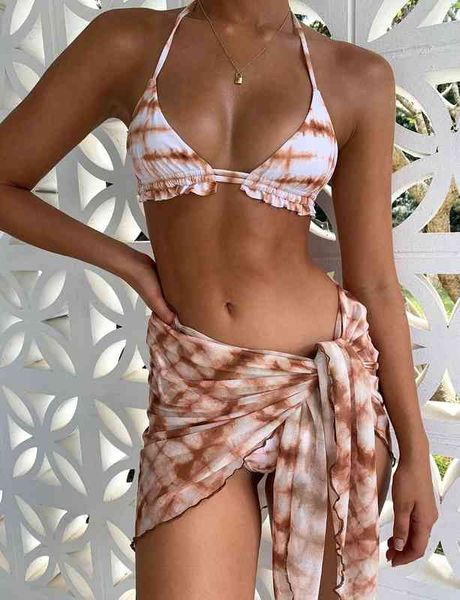 

print split beach 2021 bikini high waist multi color swimsuit, Black;white