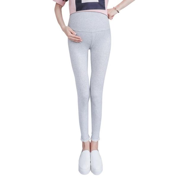 

maternity bottoms pants 2021 spring and autumn abdomen korean fashion wild feet pregnant women leggings, White