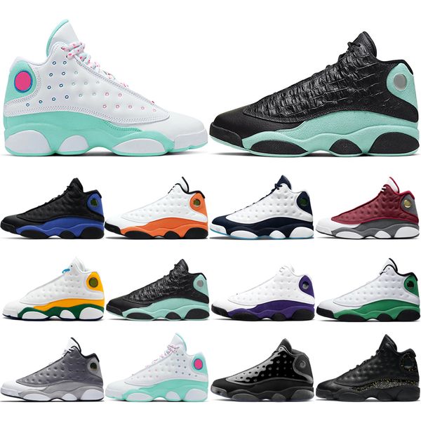 

man basketball shoes 13s classic atmosphere grey aurora green cap and gown gold glitter hyper royal island lakers lucky good red flint playg