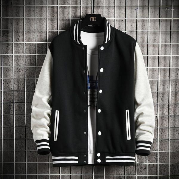 

men's jackets kolmakov arrival korean 50% cotton bomber men streetwear jacket patchwork cardigan coat male 4 color m-5xl, Black;brown