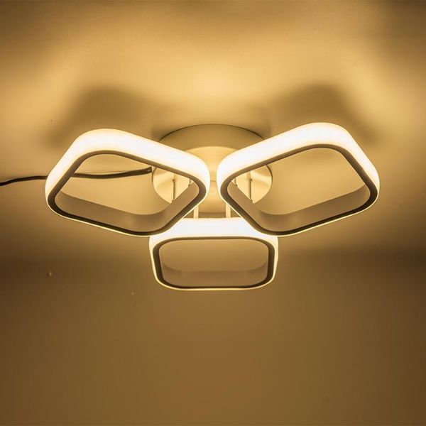 

pendant lamps indoor three ring black or white housing led light bright smd chip round square lamp fixture lighting