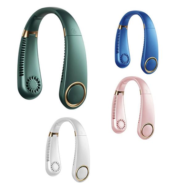 

electric fans usb folding neck fan bladeless air conditioning neckband hanging adjustable portable personal cooler