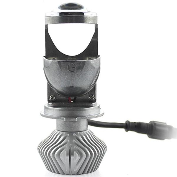 

car headlights 2pcs h4 9003 led projector lens headlamps hi beam low auto g6 lamp 5500k 8000lm 12v bulb